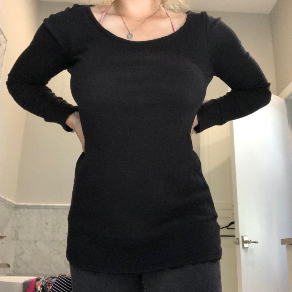 Ling Mesh Insert Long Sleeve Tunic